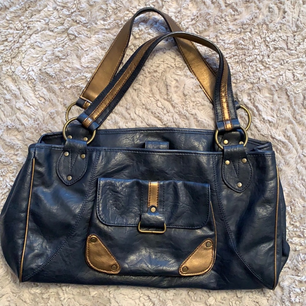 Navy tote